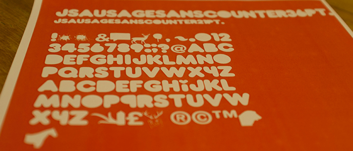 JSausage Sans Counter font